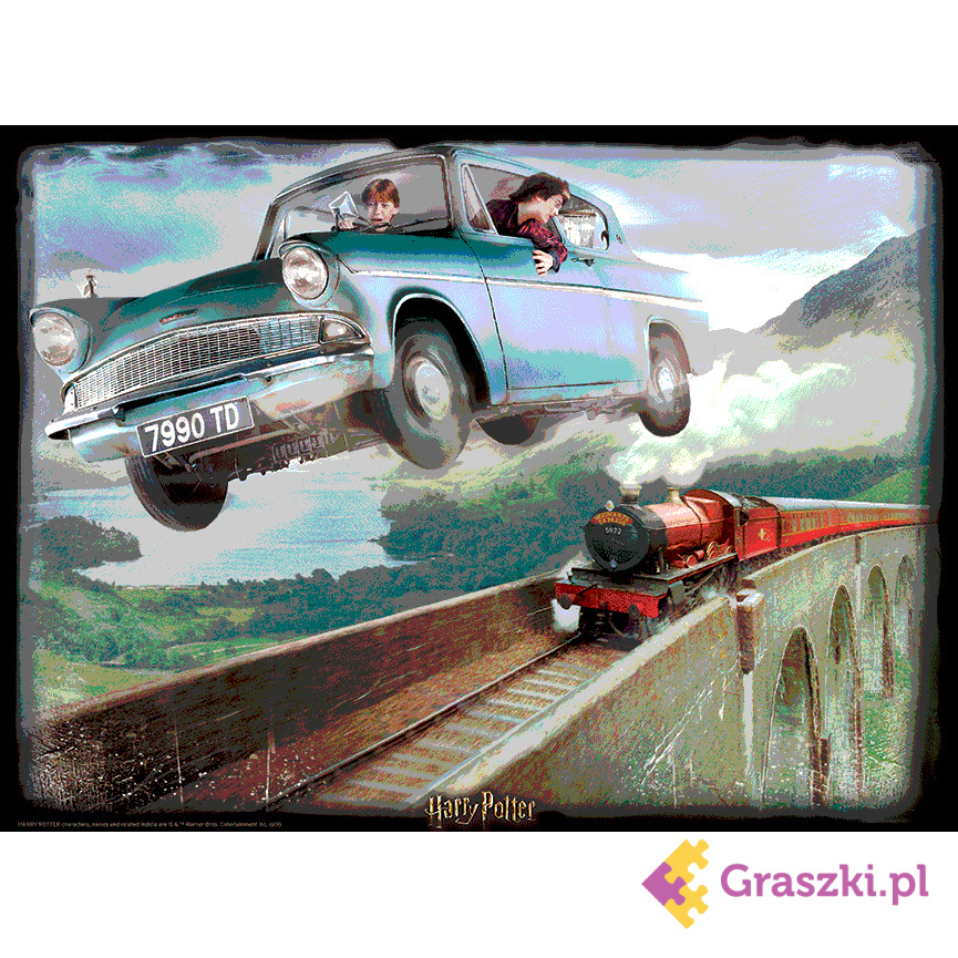 Harry Potter: Magiczne puzzle - Ford Anglia (500 elementów) 2