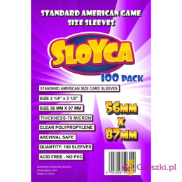 Koszulki na karty Sloyca (56x87mm) "Standard American", 100 sztuk