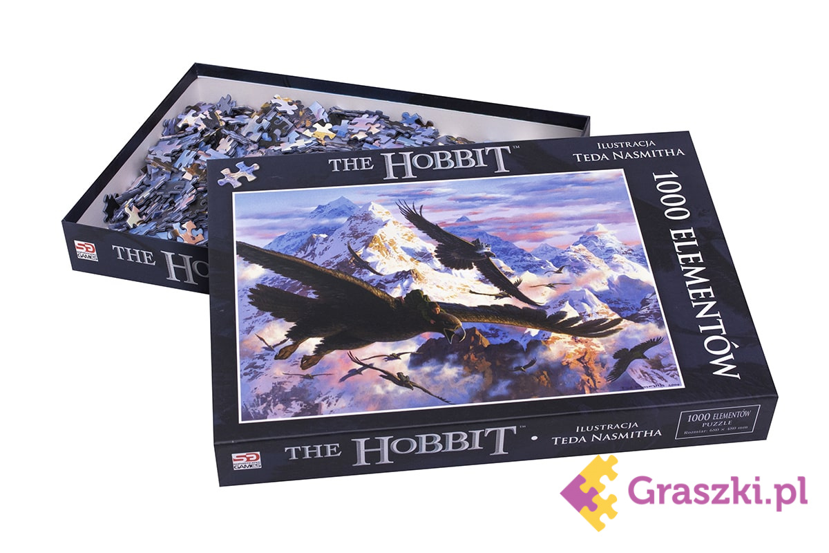 Puzzle Hobbit: Bilbo i orły (1000 elementów) opakowanie Puzzle Hobbit: Bilbo i orły (1000 elementów) opakowanie