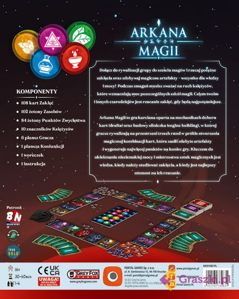 Arkana magii tył Arkana magii tył