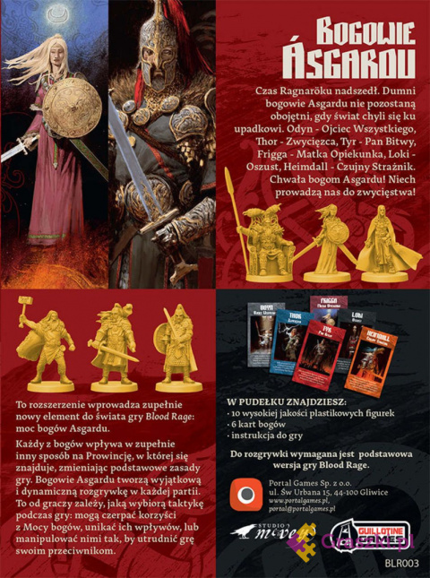 Blood Rage Bogowie Asgardu pudełko Blood Rage Bogowie Asgardu pudełko