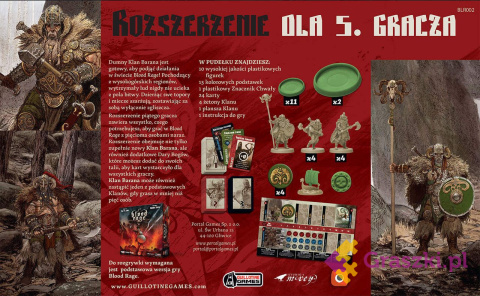 Blood Rage Rozszerzenie dla 5 gracza zawartość Blood Rage Rozszerzenie dla 5 gracza zawartość