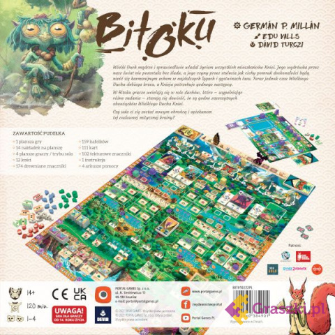Bitoku gra planszowa tył Bitoku gra planszowa tył