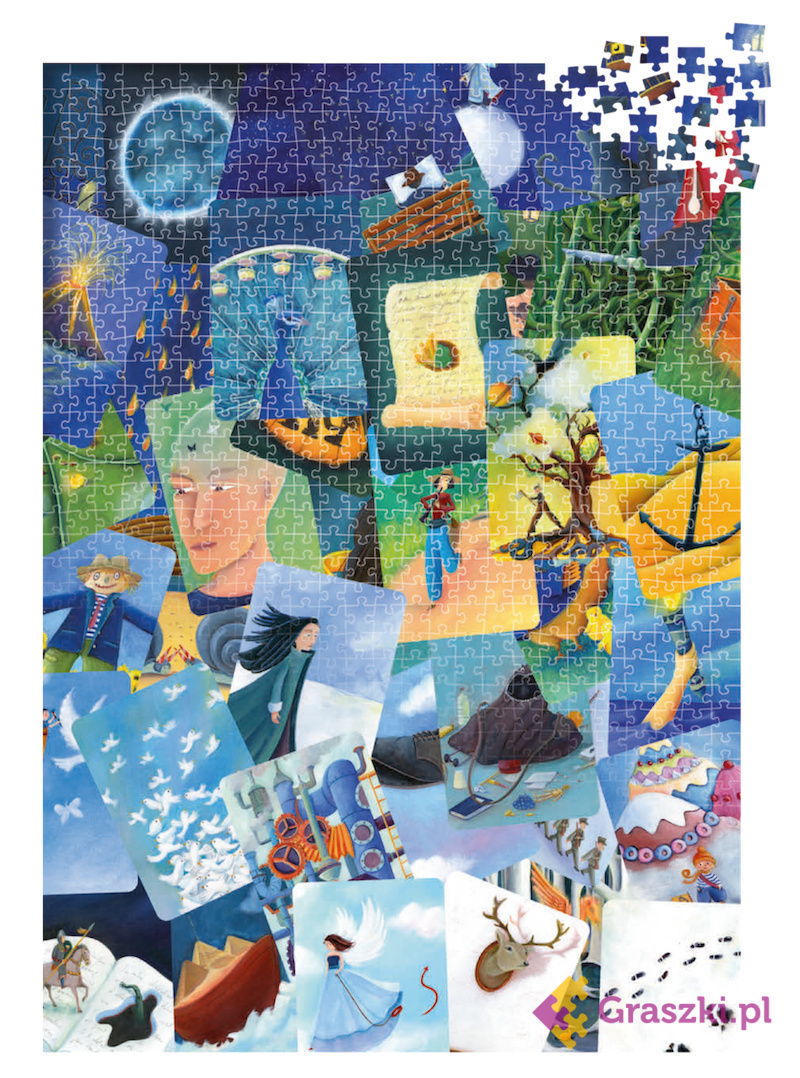 Dixit: Puzzle - Blue MishMash (1000 elementów) obraz