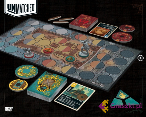 Unmatched Kapturek vs Beowulf plansza Unmatched Kapturek vs Beowulf plansza