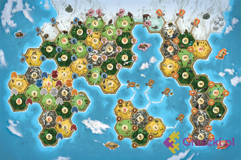 Catan: Świt ludzkości mapa Catan: Świt ludzkości mapa