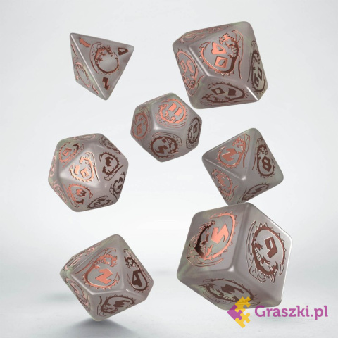 Komplet kości: Dragons Dice Set - Quartz kości Komplet kości: Dragons Dice Set - Quartz kości