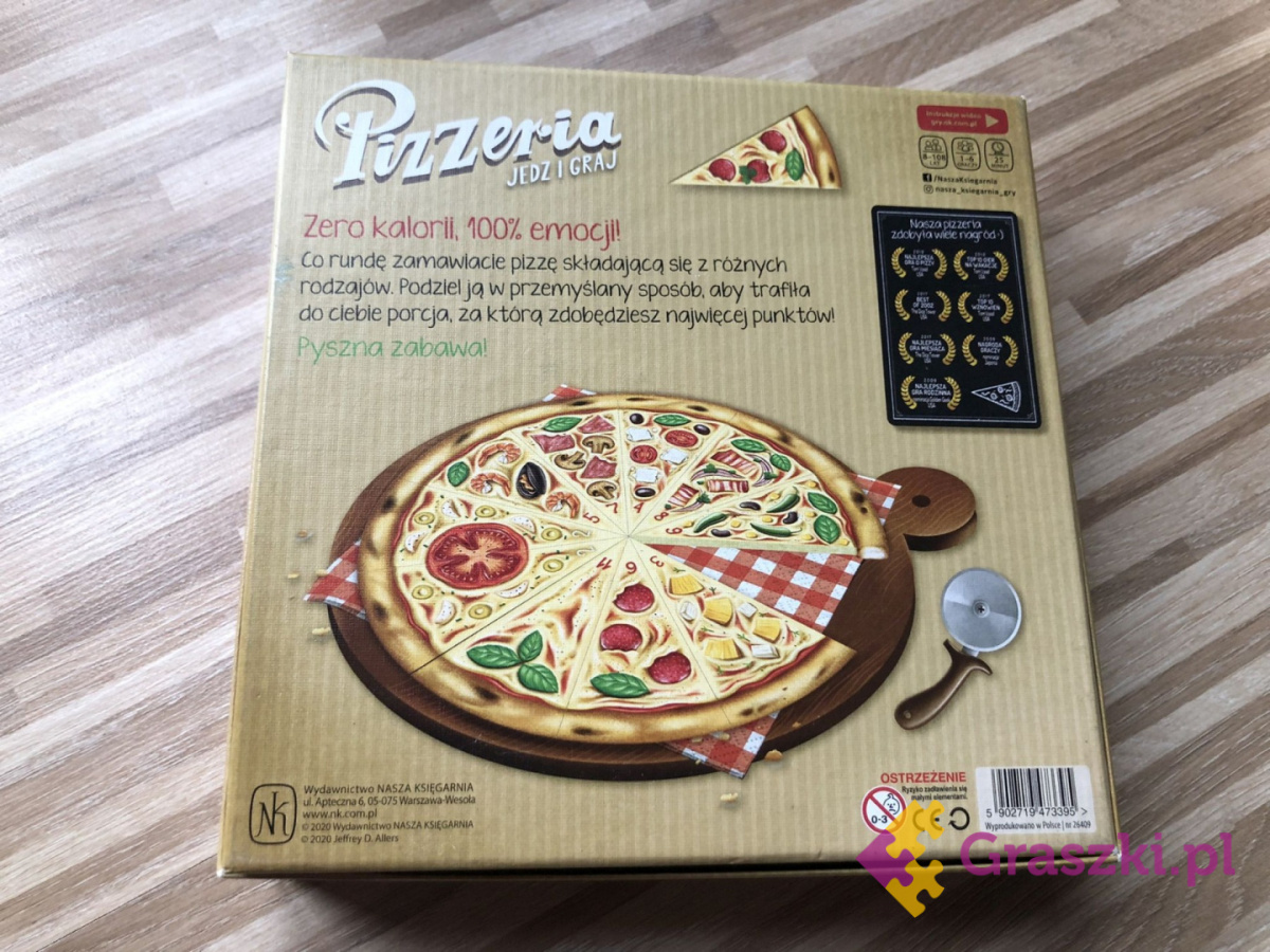 Pizzeria - jedz i graj  pudełko
