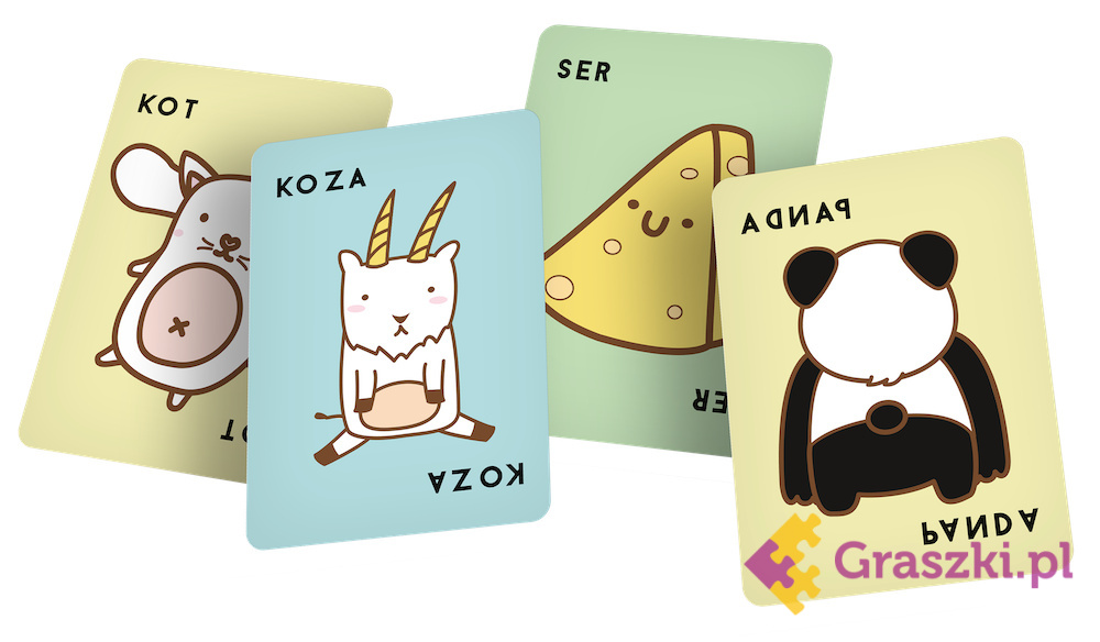 Buła, Kot, Koza, Ser, Pizza - Na opak karty 2