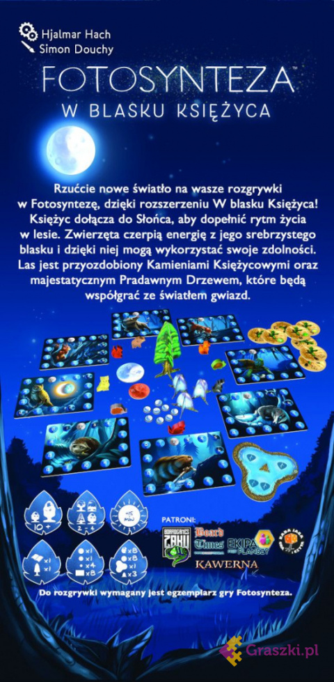 Fotosynteza: W Blasku Księżyca gra planszowa tył Fotosynteza: W Blasku Księżyca gra planszowa tył