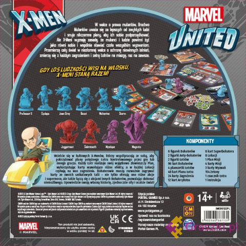 Marvel United: X-men tył Marvel United: X-men tył