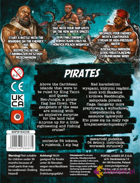 Neuroshima HEX 3.0: Pirates PL/ENG tył Neuroshima HEX 3.0: Pirates PL/ENG tył