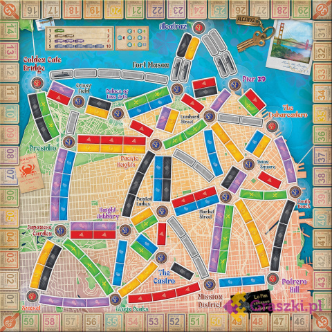 Wsiąść do Pociągu: San Francisco mapa Wsiąść do Pociągu: San Francisco mapa