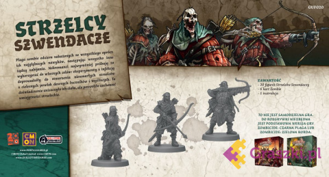 Zombicide: Deadeye Walkers (Strzelcy szwendacze) tył Zombicide: Deadeye Walkers (Strzelcy szwendacze) tył