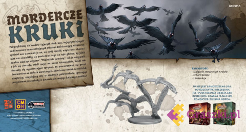 Zombicide: Murder of Crowz (Mordercze kruki) tył Zombicide: Murder of Crowz (Mordercze kruki) tył