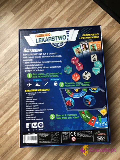 Pandemic (Pandemia): Lekarstwo pudełko Pandemic (Pandemia): Lekarstwo pudełko