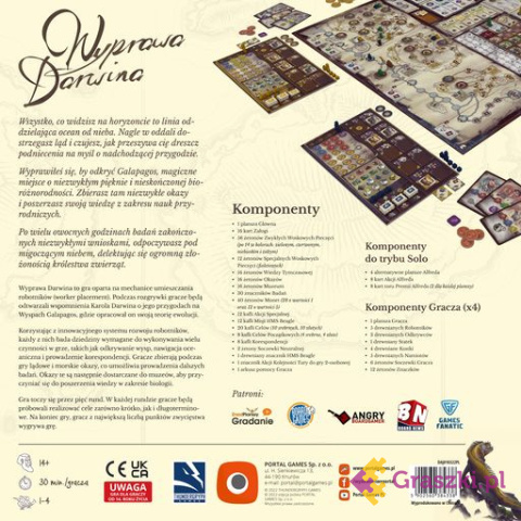 Wyprawa Darwina: Ziemia Ognista tył Wyprawa Darwina: Ziemia Ognista tył