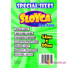 SLOYCA Koszulki Special sizes (54x80mm) 100 szt