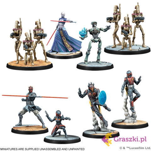 Star Wars: Shatterpoint - Zestaw podstawowy różne figurki Star Wars: Shatterpoint - Zestaw podstawowy różne figurki