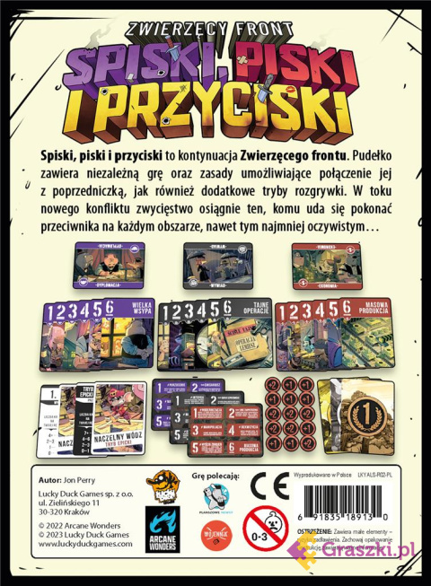Zwierzęcy Front: Spiski, piski i przyciski - przedsprzedaż gra Zwierzęcy Front: Spiski, piski i przyciski - przedsprzedaż gra