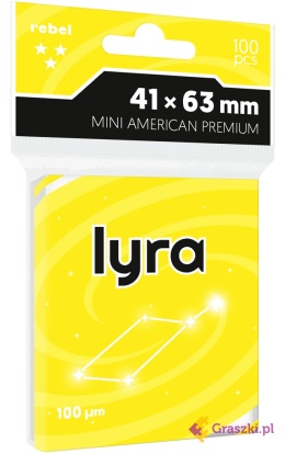 Koszulki na karty Rebel (41x63 mm) Lyra Premium