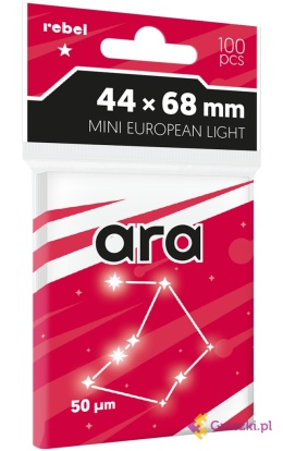 Koszulki na karty Rebel (44x68 mm) Ara Light