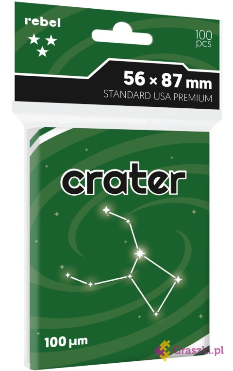 Koszulki na karty Rebel (56x87 mm) Crater Premium Koszulki na karty Rebel (56x87 mm) Crater Premium