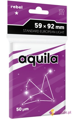 Koszulki na karty Rebel (59x92 mm) Aquila Light