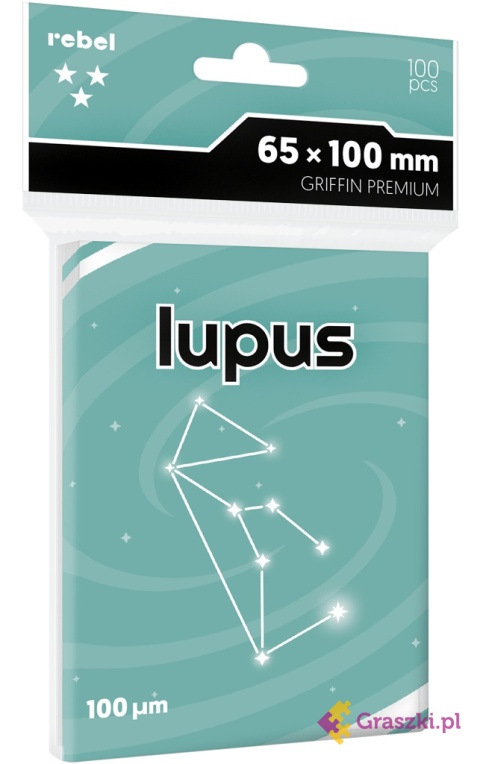 Koszulki na karty Rebel (65x100 mm) Lupus Premium Koszulki na karty Rebel (65x100 mm) Lupus Premium