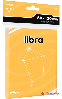 Koszulki na karty Rebel (80x120 mm) Libra Premium