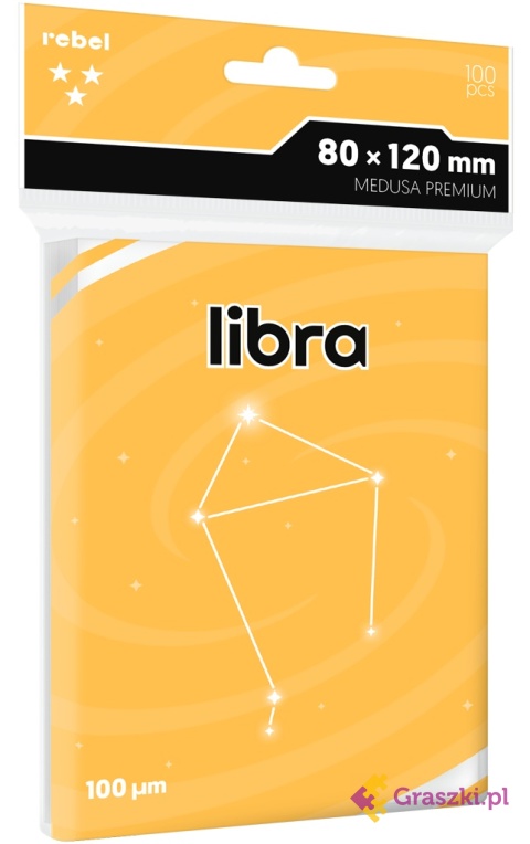 Koszulki na karty Rebel (80x120 mm) Libra Premium