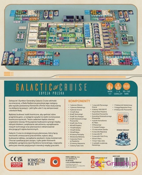 Galactic Cruise tył opakowania Galactic Cruise tył opakowania