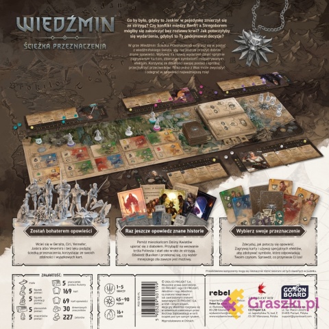 Wiedźmin: Ścieżka Przeznaczenia - Edycja deluxe tył opakowania Wiedźmin: Ścieżka Przeznaczenia - Edycja deluxe tył opakowania