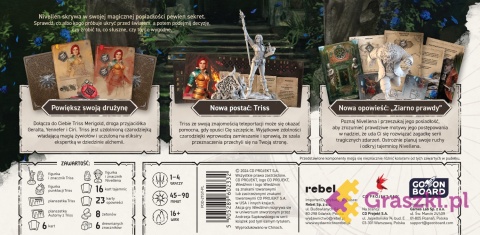 Wiedźmin: Ścieżka Przeznaczenia - Triss i Ziarno prawdy tył opakowania Wiedźmin: Ścieżka Przeznaczenia - Triss i Ziarno prawdy tył opakowania