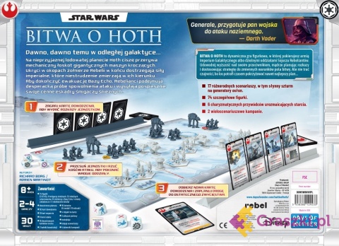 Star Wars: Bitwa o Hoth tył opakowania Star Wars: Bitwa o Hoth tył opakowania