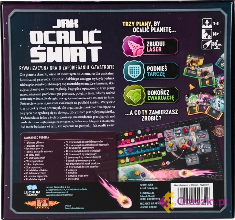 Jak ocalić świat tył opakowania