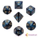 Komplet kości do gry REBEL RPG czarne