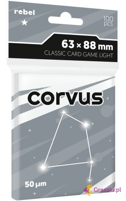 Koszulki na karty Rebel (63x88 mm) Corvus Light