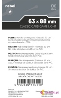 Koszulki na karty Rebel (63x88 mm) Corvus Light tył
