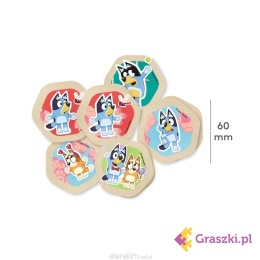 Memo drewniana gra Bluey