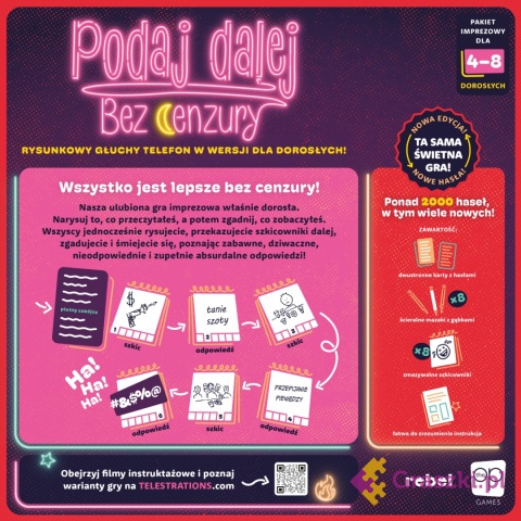 Podaj dalej! Bez cenzury tył opakowania Podaj dalej! Bez cenzury tył opakowania