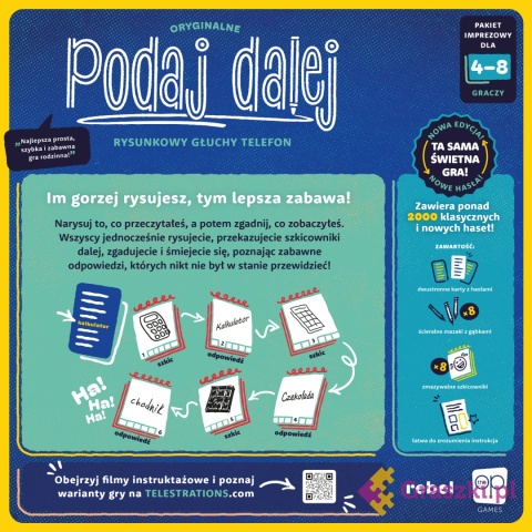 Podaj dalej! tył opakowania Podaj dalej! tył opakowania