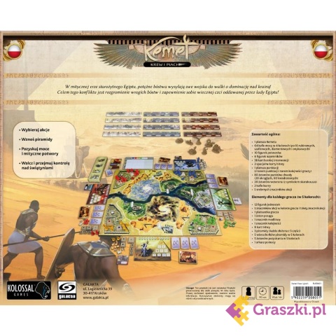 Kemet: Krew i Piach tył opakowania