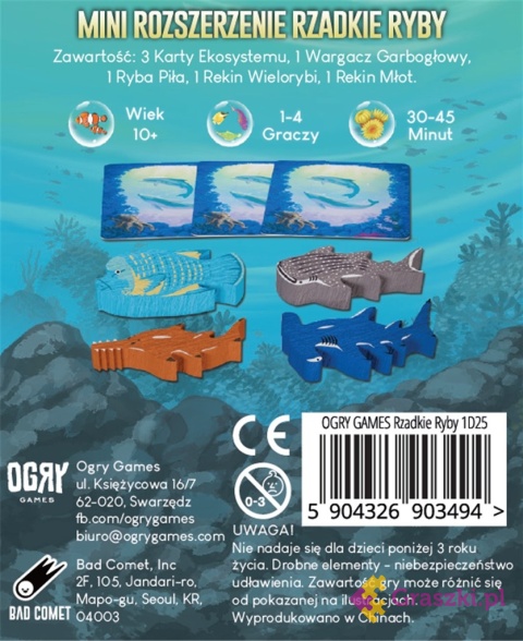 Shallow Sea: Rzadkie ryby tył opakowania