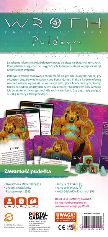 Wroth: Paldeyn tył opakowania