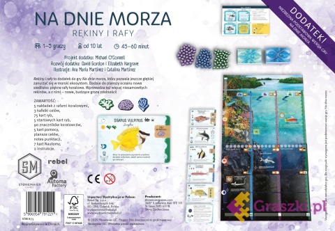 Na dnie morza: Rekiny i rafy tył opakowania