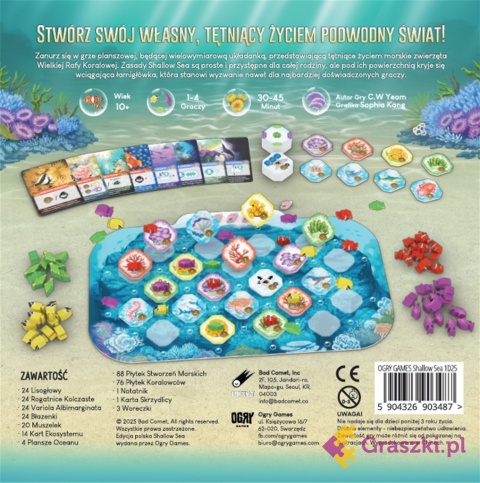 Shallow Sea: Wielka rafa koralowa tył opakowania