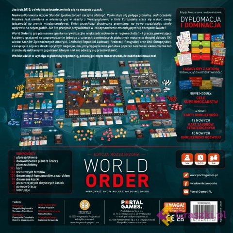 World Order: Edycja Rozszerzona tył opakowania