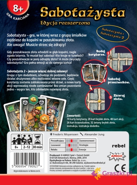 Sabotażysta: Edycja rozszerzona tył opakowania