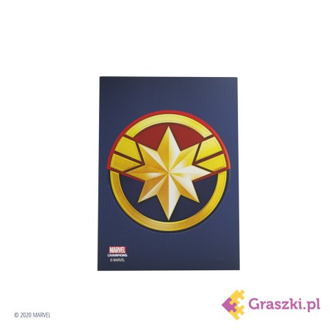 Gamegenic: Marvel Champions Art Sleeves (66 mm x 91 mm) Captain Marvel 50+1 szt.